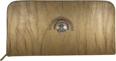 

Bizarre Vogue Party Khaki Clutch