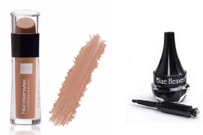 

Blue Heaven Non Transfer Lip Color - Nude Lips with Artisto kajal(Set of 2)