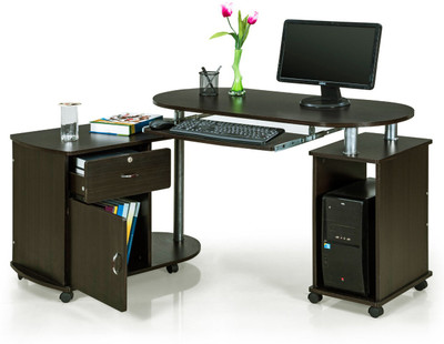 

RoyalOak Cathy Engineered Wood Computer Desk(L-shaped, Finish Color - Dark Brown)