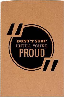 

The Crazy Me A5 Diary(Don't stop Until you're Proud Brown, Brown)