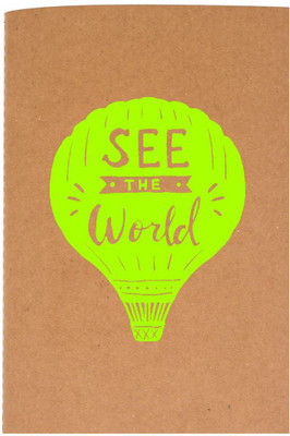 

The Crazy Me A5 Diary(See The World Brown & Light Green, Brown)
