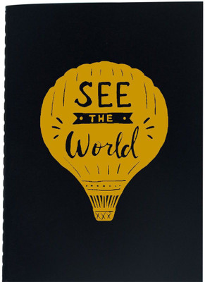 

The Crazy Me A6 Diary(See The World Black & Yellow, Black)