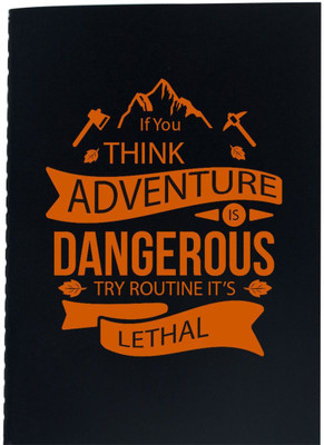 

The Crazy Me A6 Diary(If You Think Adventure Black & Orange, Black)