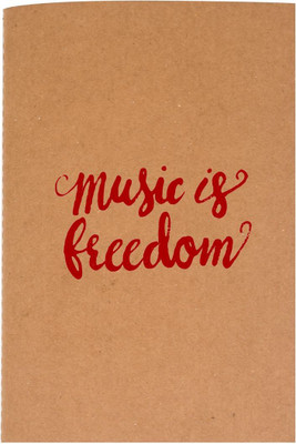 

The Crazy Me A6 Diary(Music is Freedom Brown, Brown)