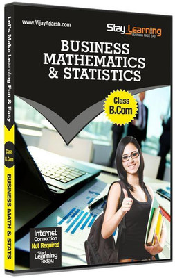 

StayLearning Business Mathematics and Statistics for B.Com (Prog) Video Lectures in DVD by StayLearning (Language - Hindi & English Mixed)(DVD)