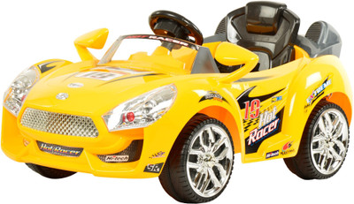

Toyhouse Hot Racer Car 6V Rechargeable Car Battery Operated Ride On(Yellow)