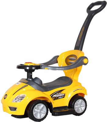 

Toyhouse 3 in 1 Deluxe Mega Push Car Car Non Battery Operated Ride On(Yellow)