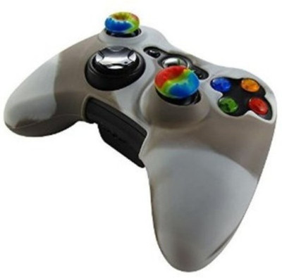 

Microware Xbox 360 Controller Silicone Skins Cover Sleeve (Brown & White) Gaming Accessory Kit(Brown, White, For Xbox 360)