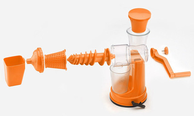 

VR Fruit & Vegetable Hand Juicer with Waste Collector Plastic Hand Juicer(Orange Pack of 1)