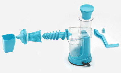 

VR Fruit & Vegetable Hand Juicer with Waste Collector Plastic Hand Juicer(Blue Pack of 1)