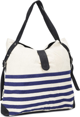 

People Tote(Beige, Blue)