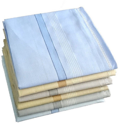 SUBAM LIGHT COLOR MENS COTTON HANDKERCHIEF [ Multicolor ] Handkerchief(Pack of 12)