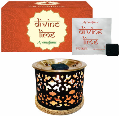 

Aromafume Divine Lime Incense Bricks (Small) & Snowflake Exotic Incense Diffuser Fresh Agarbattis(8 Units)