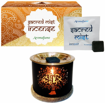 

Aromafume Sacred Mist Incense Bricks (Small) & Tree Of Life Exotic Incense Diffuser Fresh Agarbattis(8 Units)