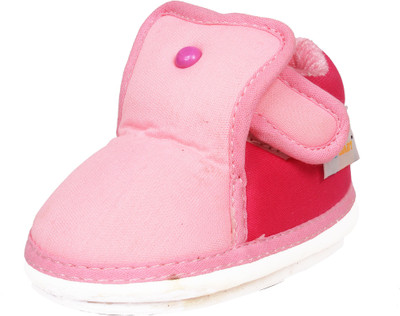 

Ole Baby Boys & Girls Velcro Casual Boots(Pink