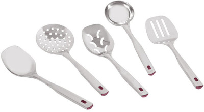 

CIELO AMERICAN MINI DOTTED KITCHEN TOOL SET OF 5 PC Silver Kitchen Tool Set(Silver)