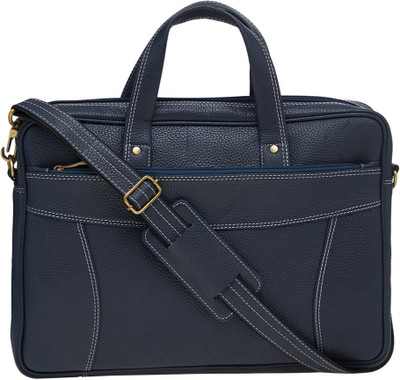 

Leatherworld 15.6 inch Laptop Messenger Bag(Blue)