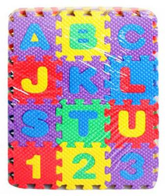 

navkar Medium Child Puzzle Educational Toy Alphabet A-z Letters Numeral Foam Mat Gift(Multicolor)