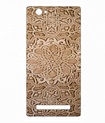 Snooky Lava Iris X 17 Mobile Skin(Brown)