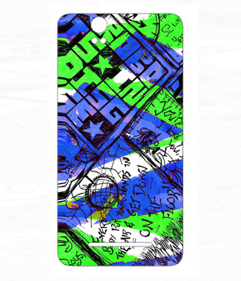 Snooky Lava Iris X1 Grand Mobile Skin(Blue)
