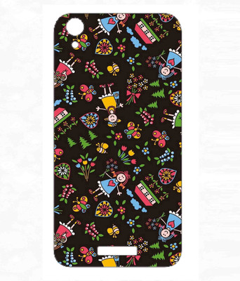 Snooky Lava Iris X1 Atom S Mobile Skin(Black)