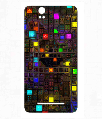 Snooky Lava Iris X1 Grand Mobile Skin(Multicolor)