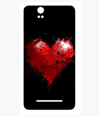 Snooky Lava Iris X1 Grand Mobile Skin(Black)