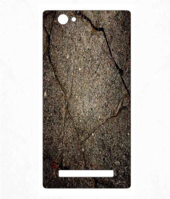 Snooky Lava Iris X 17 Mobile Skin(Grey)