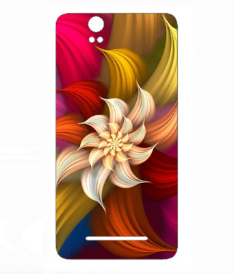 Snooky Lava Iris X1 Grand Mobile Skin(Multicolor)