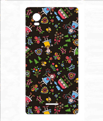 Snooky Intex Aqua Power HD 4G Mobile Skin(Black)