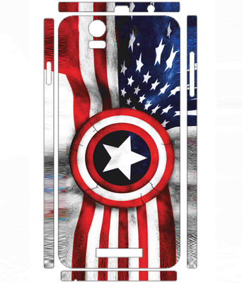 Snooky Lava Iris X1 Mobile Skin(White)