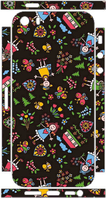 Snooky Apple iPhone 5S Mobile Skin(Black)