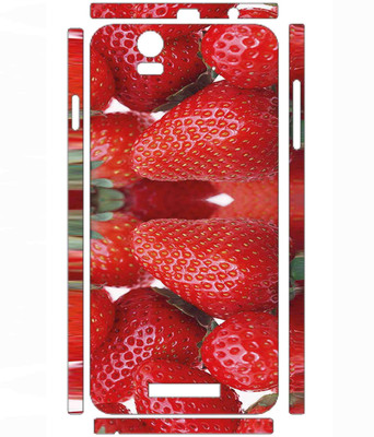 Snooky Lava Iris X1 Mobile Skin(Red)