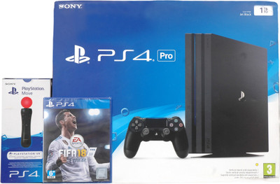 

Sony Ps4 Pro One TB with Move And Fifa 18 Motion Controller(Black, For PS4)