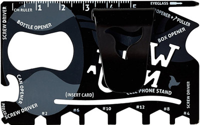 

RKPM Ninja Card 18 18 Swiss Army Knife(Black)