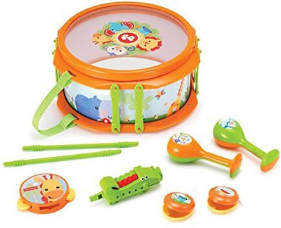 

Kids Station Musical Band Drumset Music Set(Multicolor)