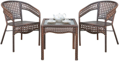 

RoyalOak Moon Synthetic Fiber Outdoor Table(Finish Color - Honey Brown)