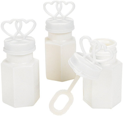 

Fun Express Two Hearts Bubble Bottles(White)