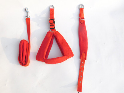 

Skora Nylon Red 1.25 inch Export Quality Fleece harness, Collar & Leash (Chest Size : 28-34 inch)  Dog Harness & Leash (, Red) Dog Harness & Leash(, red