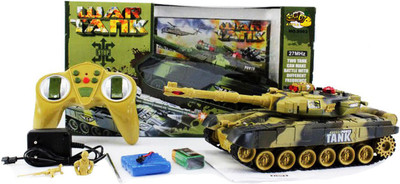 

SKY MODEL Full Functional War Tank - 360 Degree Movement / Fire / Light / Sound(Multicolor)