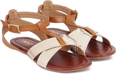 

Gnist Women Gold-Tan Flats