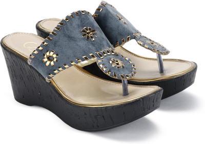 Catwalk sales blue wedges