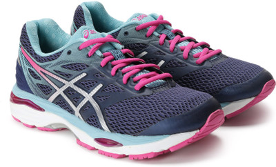 

Asics Gel-Cumulus 18 Women Running Shoes For Women(Blue, Indigo blue::silver::pink glow