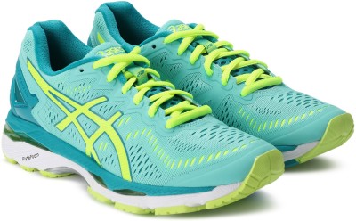 

Asics Gel-Kayano 23 Running Shoes For Women(Green, Cockatoo::safety yellow::lapis