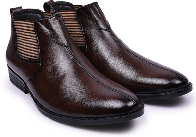 

Andrew Scott Men's Brown Synthetic Formal Boots Slip On For Men(Brown