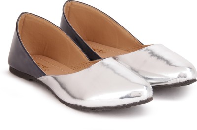 

Gnist Gnist Navy-Silver Metallic Ballerina For Women(Navy, Silver