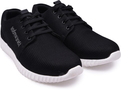 

Andrew Scott Men's Black Mesh Running Shoes For Men(Black