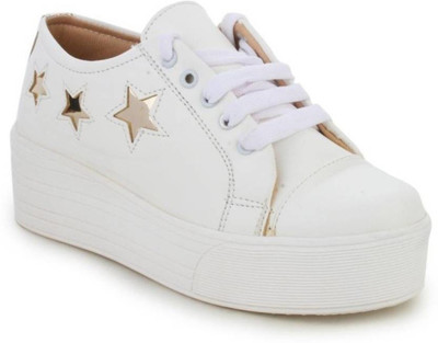 

MR R KING&QUEEN 3 STAR Sneakers For Women(Multicolor, White