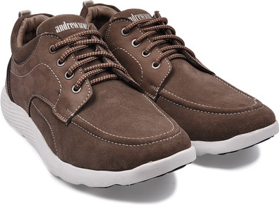 

Andrew Scott Men's Brown Suede Outdoor Shoes Casuals For Men(Brown, Chickoo