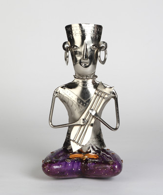 

VedasExports Sitting Doll G Decorative Showpiece - 25 cm(Iron, Steel)
